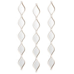 Buy now Amyhill Set of 3 Teardrop Mirror Wall Decor 23.6 x 2.7 x 0.2 Inches Rustic Farmhouse Decorative Long Mirror Creative Boho Art Decor for The Living Room Bathroom Bedroom Entryway (White) at indiglob india