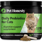 Digestive Probiotic Powder Supplement for Cats - Digestive Support + Gut Health, Probiotic for Cats, Cat Constipation Relief, Bowel Support, Immunity & Overall Health - 120 Scoops