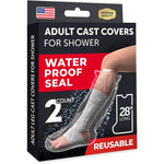 100% Waterproof Cast Covers for Shower Leg - Tight Seal - Reusable Adult 2pk Half Leg Cast Protectors - Knee, Ankle, Foot - My Store