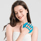 1 Pack Pure Silicone Food-grade Body Brush Shower Cleansing Scrubber Gentle Exfoliating Glove Soft Bristles (Blue) - My Store