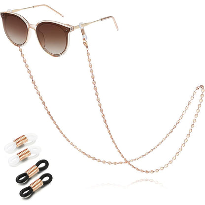 SAM & LORI Stylish Eyeglass Chain for Women-Silver/Gold/Rosegold/Black