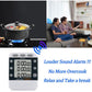 Digital Dual Kitchen Timer for Cooking, 3 Channels Count Down/up Triple Multi Timers for Food, Magnetic Memory-Preset Large-Display Adjustable Alarm Volume, 3A Battery Included