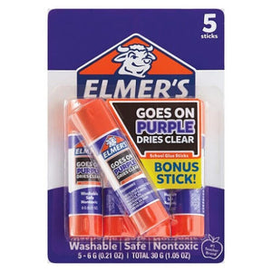 Buy now Elmer's School Glue Sticks 5ct - Disappearing Purple at indiglob india