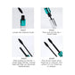 4D Silk Fiber Lash Mascara, 2 in 1 Mascara For Natural Lengthening And Thickening Effect(Pack of Cyan, Black)