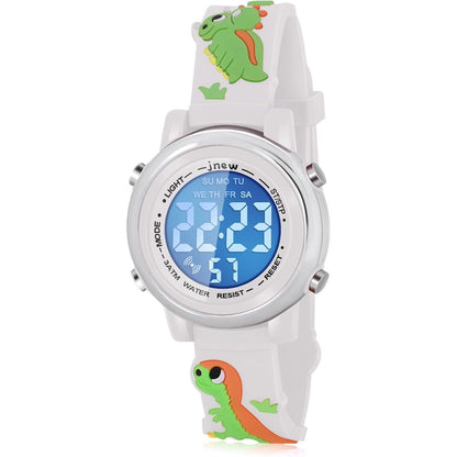 Kids Watches with Waterproof Alarm - Dinosaur Gifts for Boys Girls Age 3-10