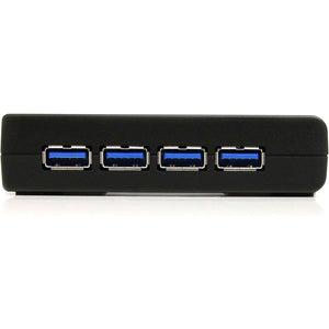 StarTech.com 4-Port USB 3.0 SuperSpeed Hub with Power Adapter 5Gbps - Portable Multiport USB-A Dock IT Pro - USB Port Expansion Hub for PC/Mac - 4 Port Powered USB Hub for PC (ST4300USB3)
