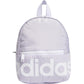 adidas Linear Mini Backpack Small Travel Bag Discontinued, Purple Tint/White, OSFA