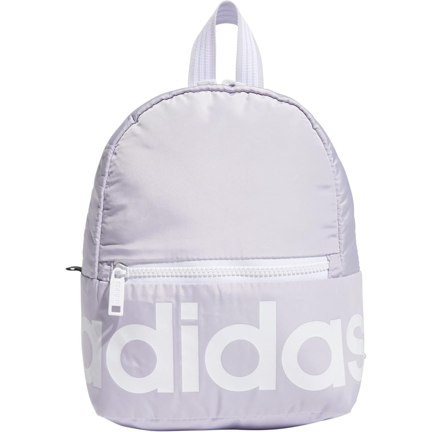 adidas Linear Mini Backpack Small Travel Bag Discontinued, Purple Tint/White, OSFA