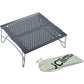 iClimb Mini Solo Folding Table Ultralight Compact for Backpacking Camping Hiking Beach Picnic (Gunmetal, S)