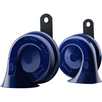 HELLA 007424801 Twin Trumpet High/Low Tone 12V Horn Kit with Bracket, Red