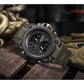 AIMES Mens Watches Sports Outdoor Waterproof Military Watch for Men Tactical Watch Analog Digital Date Alarm Stopwatch Multi-Function Tactics Big Face Wristwatch for Men