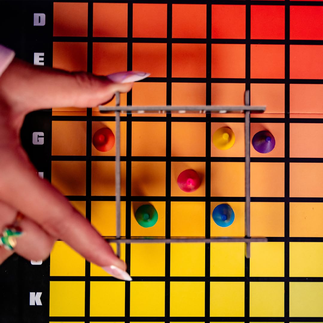 Buy now HUES and CUES - Vibrant Color Guessing Board Game for 3-10 Players Ages 8+, Connect Clues and Guess from 480 Color Squares at indiglob india