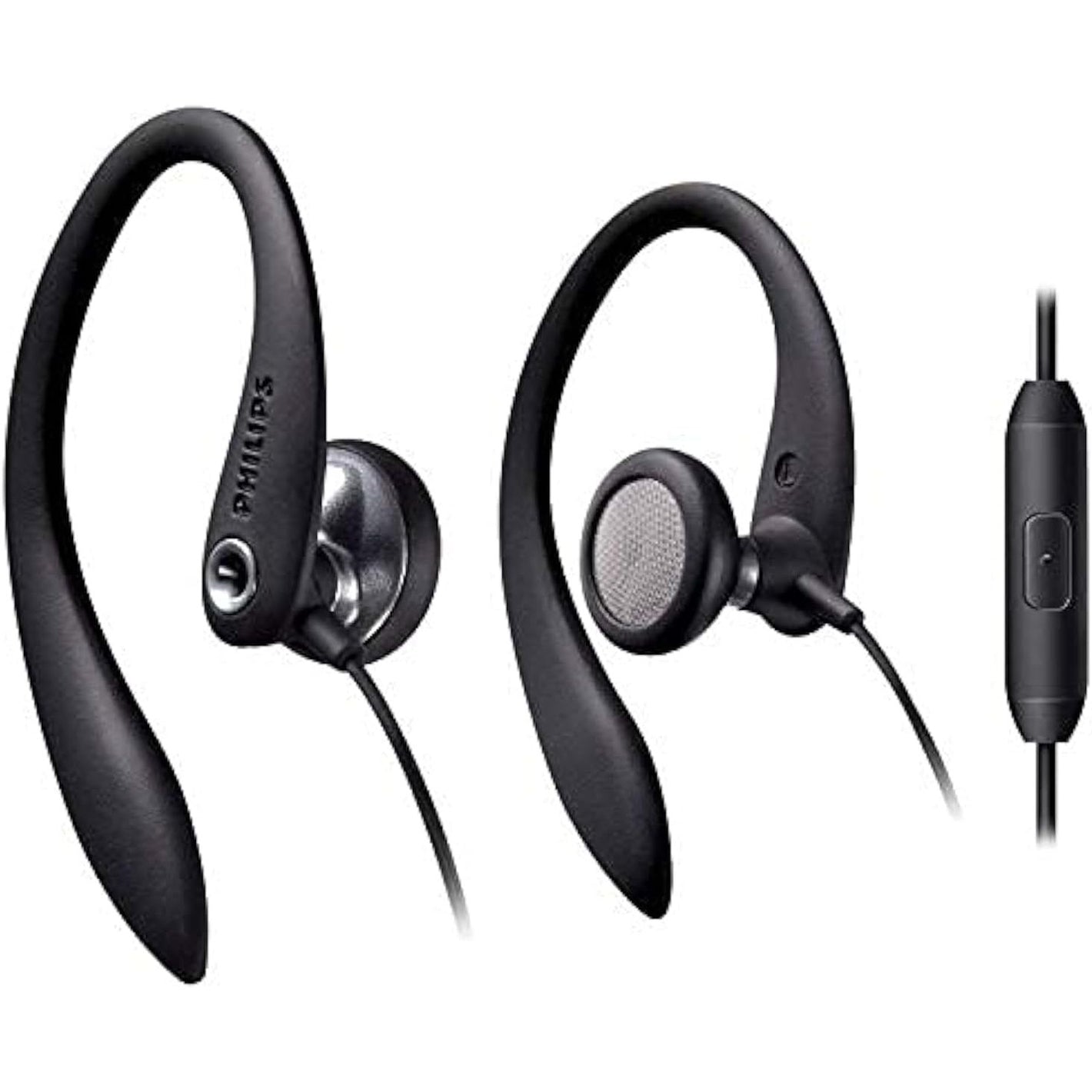 PHILIPS Over The Ear Sport Earbuds with Mic, Earphones for Sports, Running and Gym