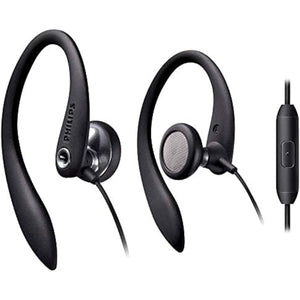 PHILIPS Over The Ear Sport Earbuds with Mic, Earphones for Sports, Running and Gym
