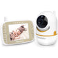 HelloBaby Baby Monitor with Remote Pan-Tilt-Zoom Camera and 3.2'' LCD Screen, Infrared Night Vision (Black)