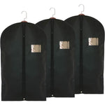 Buy now Garment Storage Bags Suit Bag - Travel 39.4 Inch Coat Covers Protector with Clear Window and ID Card Holder for Dress, Jacket, Uniform - Black, Set of 3 at indiglob india