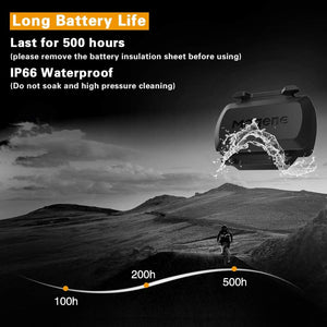 Magene Outdoor/Indoor Speed/Cadence Sensor for Cycling, Wireless Bluetooth/Ant+ Bike Computer RPM Sensor for Road Bike or Spinning Bike and Trainers Compatible with Onelap, Wahoo Fitness, Zwift, Strava