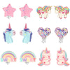 Amazon.com: PinkSheep Bling Clip On Earrings for Little Girls, Unicorn Cake Ladybug Earrings for Kids, 12 Pairs, Best Gift : Toys & Games - White