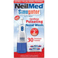 NeilMed Sinugator Cordless Pulsating Nasal Wash Kit with One Irrigator, 30 Premixed Packets and 3 AA Batteries(Pack of 1)