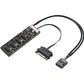 Rocketek Motherboard USB 2.0 9-Pin Header to 2-Port Hub Splitter - 30CM Cable USB 9-Pin Internal Cable Adapter