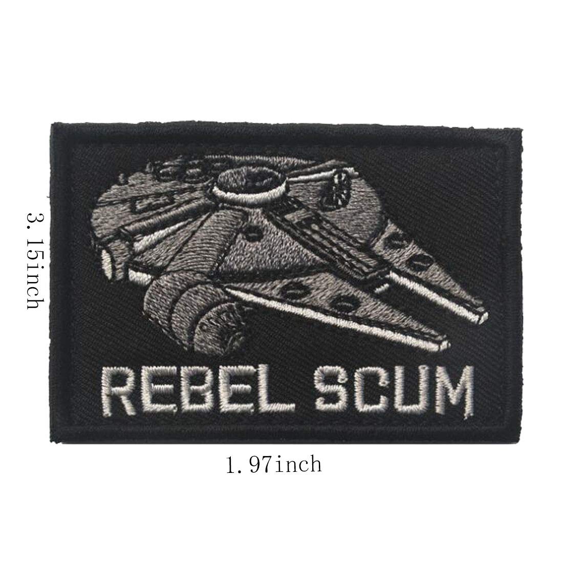Buy now 4 Pieces Embroidered Morale Hook and Loop Fastener Tactical Patches at indiglob india