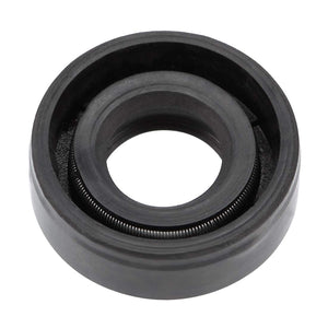 uxcell Oil Seal, TC 10mm x 20mm x 7mm Nitrile Rubber Cover Double Lip with Spring for Bearing Shaft, Black