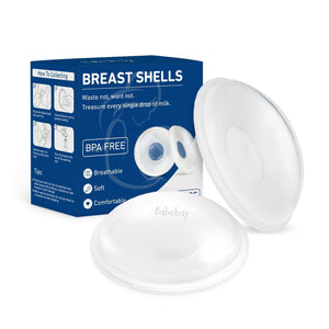 Breast Shells, Nursing Cups, Milk Saver, Protect Sore Nipples for Breastfeeding, Collect Breastmilk Leaks for Nursing Moms, Soft and Flexible Silicone Material, Reusable, 2-Pack - My Store