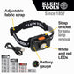 Buy now Klein Tools 56414 Rechargeable 2-Color LED Headlamp, Fabric Strap, Spotlight, Floodlight, Red LED, 800 Lumens, USB Cable, Camping, Running at indiglob india