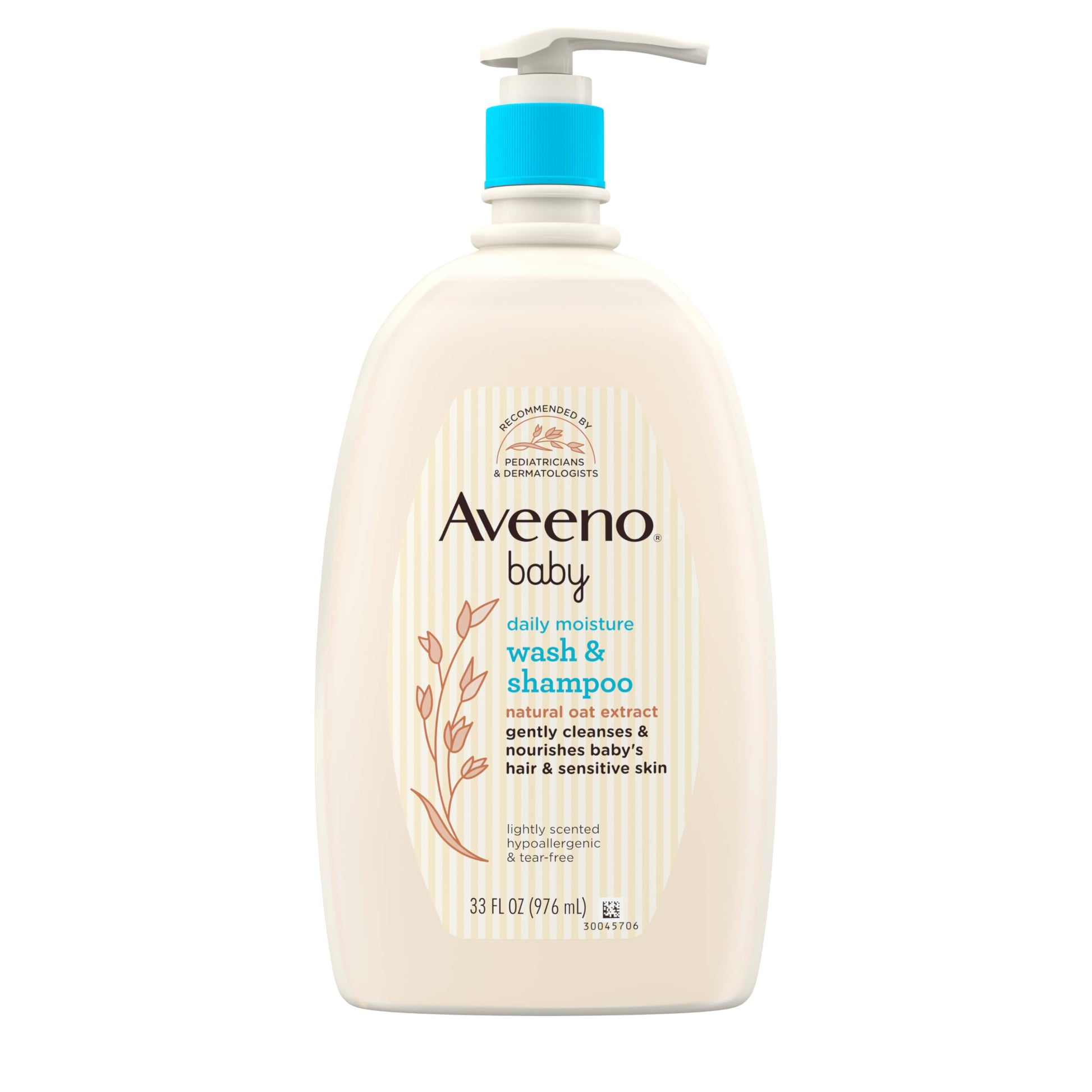 Buy now Aveeno Baby Daily Moisture Gentle Body Wash & Shampoo with Oat Extract, 2-in-1 Baby Bath Wash & Hair Shampoo, Tear- & Paraben-Free for Hair & Sensitive Skin, Lightly Scented, 18 fl. oz at indiglob india