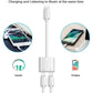 [Apple MFi Certified] iPhone Headphones Adapter Splitter, 2 in 1 Dual Lightning Charger Cable Aux Audio Adapter Converter for iPhone 14/13/12/11/XS/XR/X/8/7/6, Not Support iPhone 15 & USB C Devices