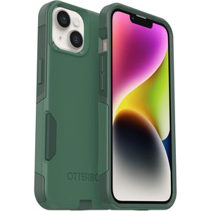 OtterBox iPhone 14 & iPhone 13 Commuter Series Case - TREES COMPANY (Green), slim & tough, pocket-friendly, with port protection