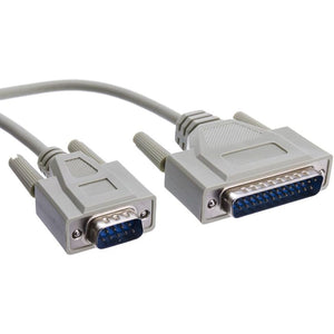 CableWholesale 6-Feet Molded DB9 Male/DB25 Male, 9C, (10D1-02106)