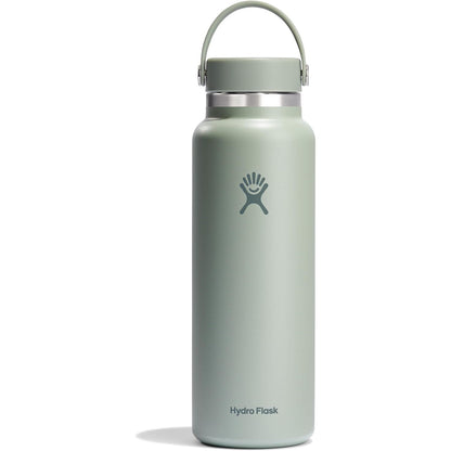 Hydro Flask Water Bottle - Insulated Stainless Steel - Wide Mouth Flex Lid, Non Spill, Leakproof and Refillable in 40 Oz