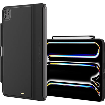 SWITCHEASY CoverBuddy Lite for 2024 iPad Pro 11" - iPad Pro Case Compatible with Magic Keyboard for iPad Pro (M4), with Apple Pencil Pro Pencil Holder - Black