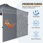 Buy now LAUSAINT HOME 10x10 Instant SunWall for Gazebo Pop up Canopy, 1 Pack Sidewall with Removable Velcro Straps for Outdoor Canopies Tent，UV30+ (Gray) at indiglob india