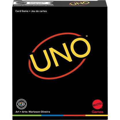 Mattel Games UNO Minimalista Card Game Featuring Designer Graphics by Warleson Oliviera, 108 Cards, Kid, Family & Adult Game Night, Unique Gift Design Lovers Ages 7 Years & Older