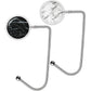 Purse Hook Handbag Hangers for Table Storage Decor, Womens Bag Hanger Holder (Marble White+Black)