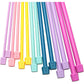 Buy now ITROLLE Knitting Needle 14PCS 4mm 5mm 6mm 7mm 8mm 9mm 10mm Colourful Single Pointed Knitting Straight Pins at indiglob india