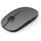 Vssoplor Wireless Mouse, 2.4G Slim Portable Computer Laptop Mouse with Nano Receiver Quiet Silent Optical Mice for Notebook, PC, Laptop, Computer-Black and Sapphire Blue