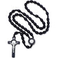 KOMI Catholic Rosary Beads for Men Holy Prayer Beads Rosary Necklace with Crucifix Cross Rosary Catholic Gifts