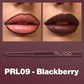 Palladio Retractable Waterproof Lip Liner High Pigmented and Creamy Color Slim Twist Up Smudge Proof Formula with Long Lasting All Day Wear No Sharpener Required, Black Berry