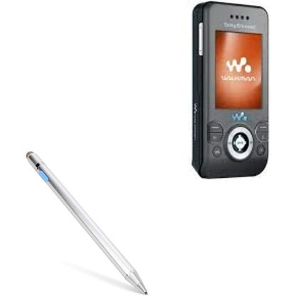 BoxWave Stylus Pen Compatible with Sony Ericsson W580i - AccuPoint Active Stylus, Electronic Stylus with Ultra Fine Tip - Metallic Silver