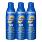 Coppertone Sport Sunscreen Spray SPF 50, Sweat, Heat and Water Resistant Sunblock, Lightweight, Oxybenzone Free, Spray Sunscreen Bulk Pack, 5.5 Oz Bottle, Pack of 3 (Packaging May Vary)