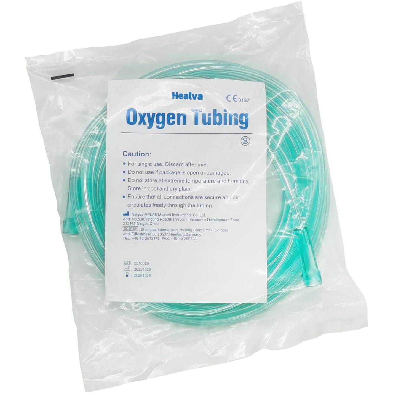 16.4 Feet Oxygen Tubing with Connector - Kink Resistant Oxygen Supply Tubing - Premium Clear Crush Resistant Oxygen Tubes - My Store