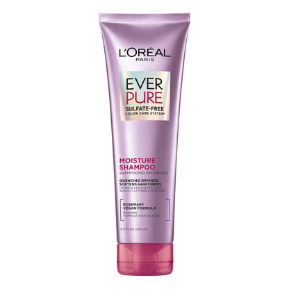 Buy now L’Oréal Paris Moisture Sulfate Free Shampoo, Hair Care for Color-Treated Hair with Rosemary Botanicals, EverPure, 8.5 Fl Oz at indiglob india