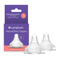 Lansinoh NaturalWave Baby Bottle Nipples – 100% Soft, Durable Silicone, Made Without BPA BPS, Anti-Colic, Supports Baby’s Developing Mouth and Teeth, Medium Flow, Size M, 2 Count, 3+ Months