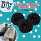 Chunky Vegan Wool Yarn 3 Pack (111 Yards Total, 37 Each Skein) - Black - Fluffy Polyester Yarn Perfect for Soft Throw & Baby Blankets, Arm Knitting, Crocheting & DIY Crafts and Art Projects