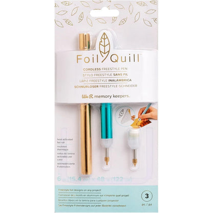 We R Memory Keepers Foil Quill Fine Tip Freestyle Pen, Make Custom Designs For Planners, Journals, Cards, Scrapbook Pages, and More, Heat-resistant Grip, On-the-go USB Plug, Craft Projects