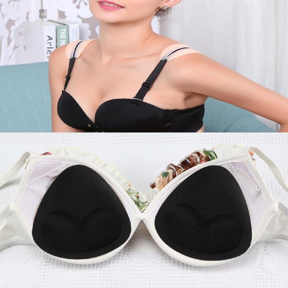 Buy now SERMICLE Self-Adhesive Bra Pads inserts, Removeable Silicone Triangle Push Up Pads at indiglob india