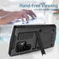 Samsung S22 Ultra Metal Case with Screen Protector Camera Protector Military Rugged Heavy Duty Shockproof Case with Stand Full Cover Tough case for Samsung S22 Ultra (S22 Ultra, Black)